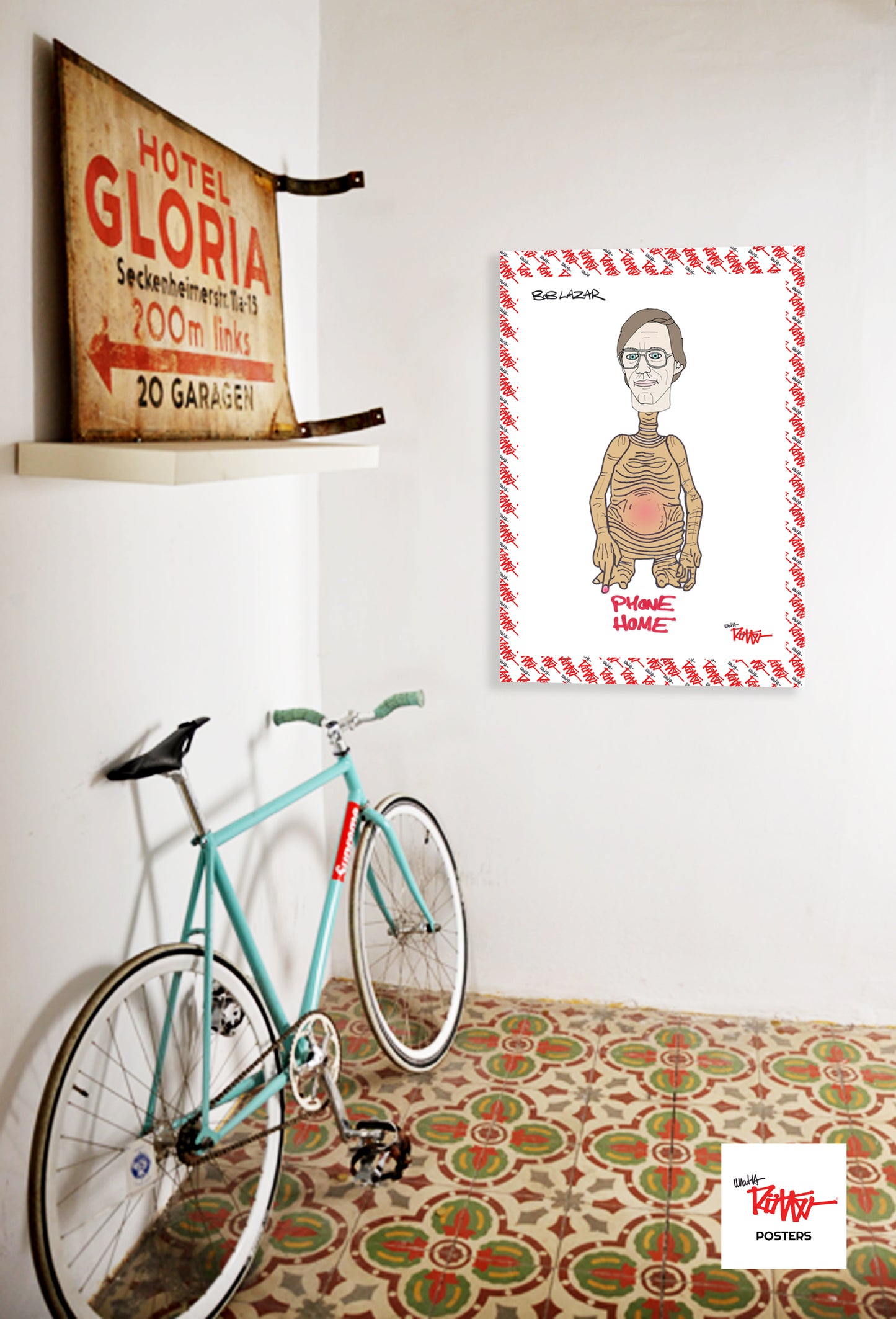 BOB LAZAR - PHONE HOME A3 Poster