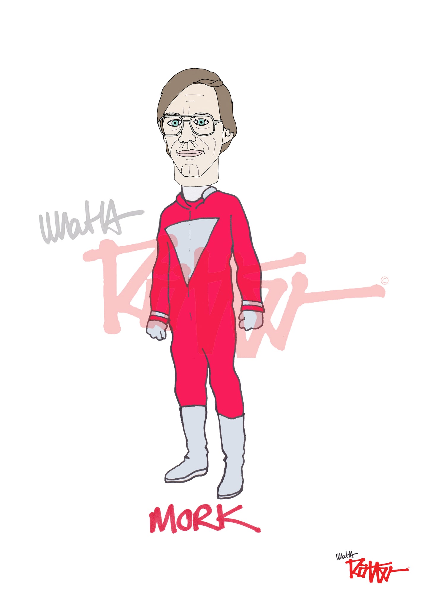 BOB LAZAR - MORK - T-shirt bio unisexe à col rond