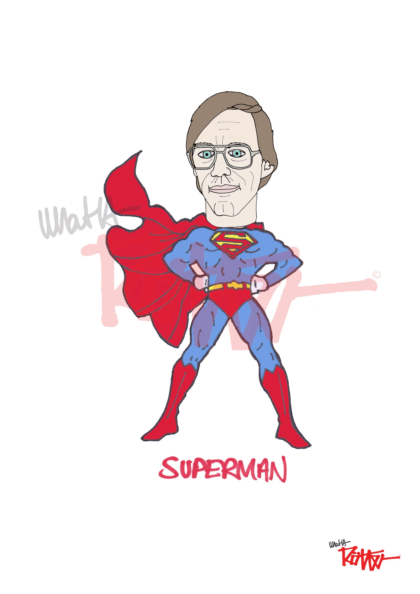 BOB LAZAR - SUPERMAN - T-shirt col rond bio unisexe