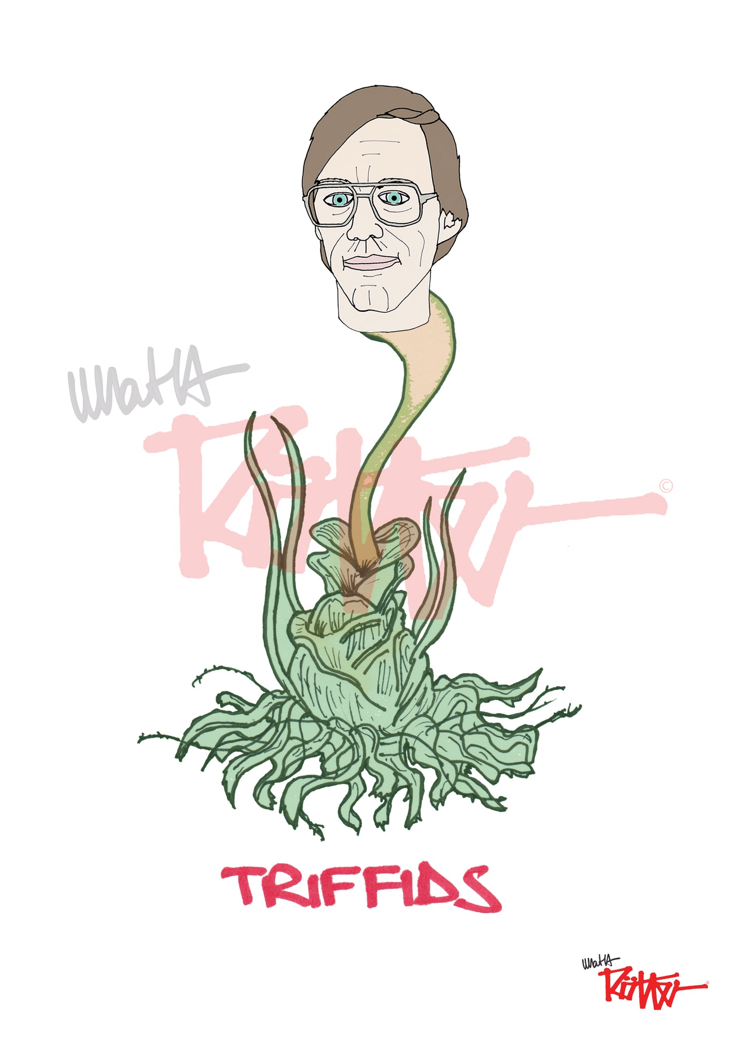 BOB LAZAR - TRIFFIDS - T-shirt col rond bio unisexe