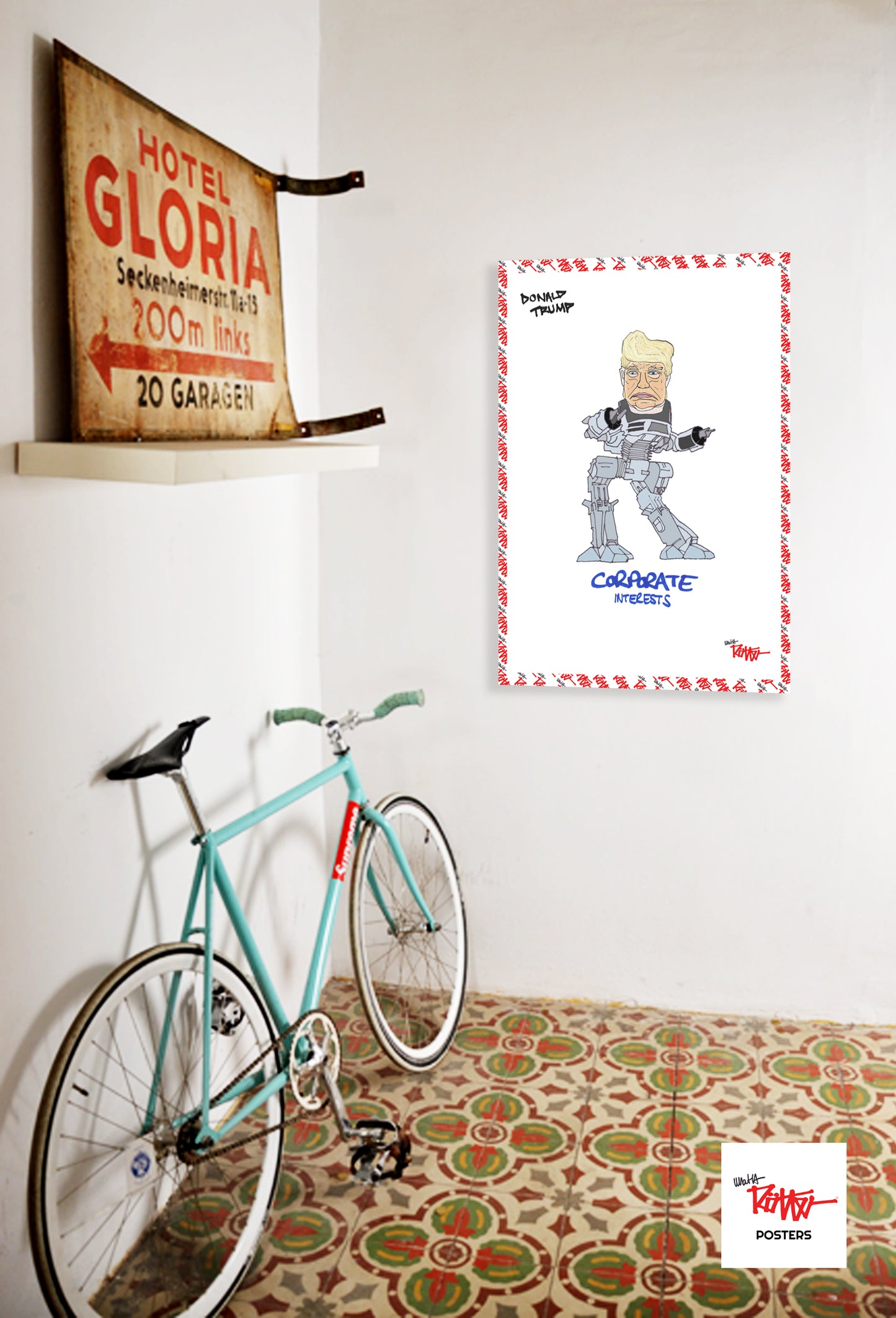 DONALD TRUMP - CORPORATE INTERESTS - A3 POSTER