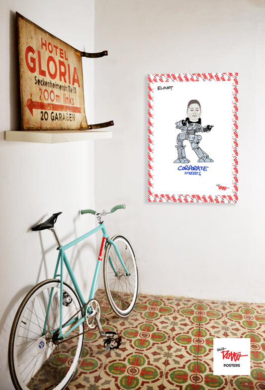 ELON MUSK - CORPORATE INTERESTS - A3 POSTER