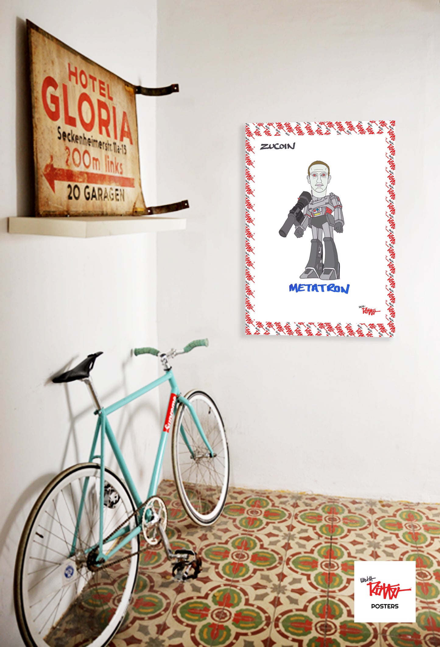 MARK ZUCKERBERG - METATRON - A3 POSTER