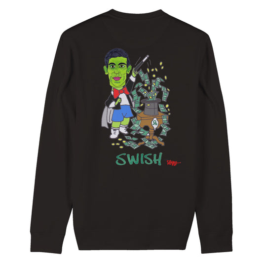 RISHI RICH - SWISH. Organic Unisex Crewneck Sweatshirt