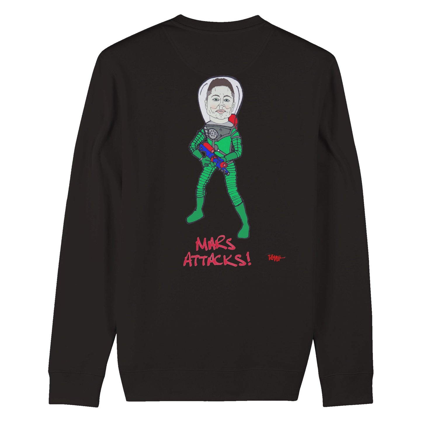 ELONFT - MARS ATTACKS. Organic Unisex Crewneck Sweatshirt