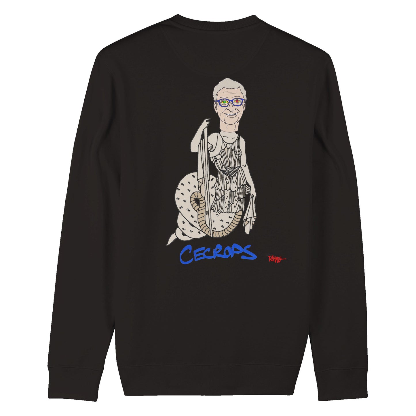 BILLBUCKS - CECROPS. Organic Unisex Crewneck Sweatshirt