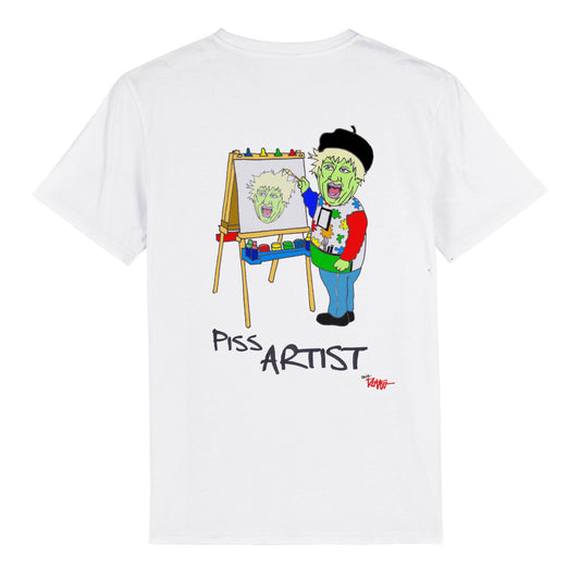 BOJEYMAN-PISS ARTIST-オーガニックユニセックスクルーネックTシャツ