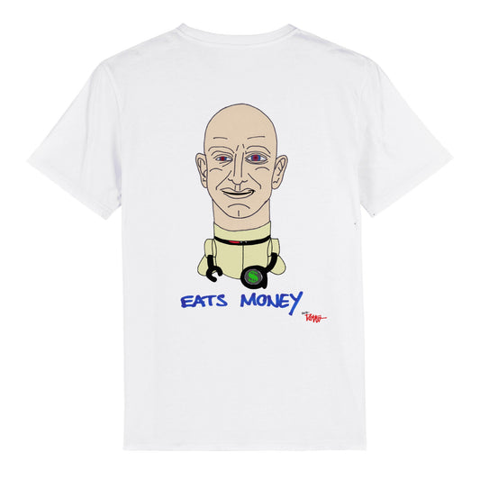 BESOS - EATS MONEY - オーガニック ユニセックス クルーネック Tシャツ