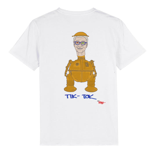 BILLBUCKS - TIK-TOK - オーガニック ユニセックス クルーネック Tシャツ