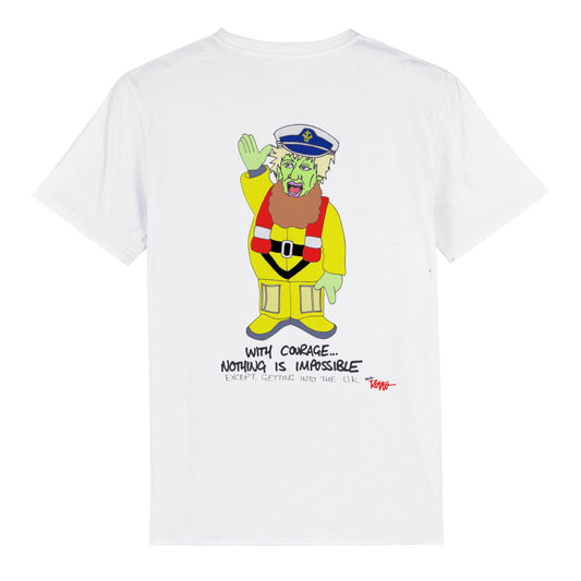 BOJEYMAN - COURAGE - T-shirt bio unisexe à col rond