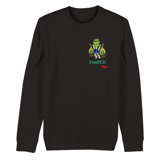 RISHI RICH - PUMPED. Organic Unisex Crewneck Sweatshirt