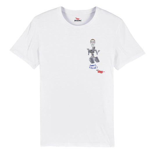 ZUCOIN - JONNY 5 IS ALIVE - T-shirt bio unisexe à col rond 
