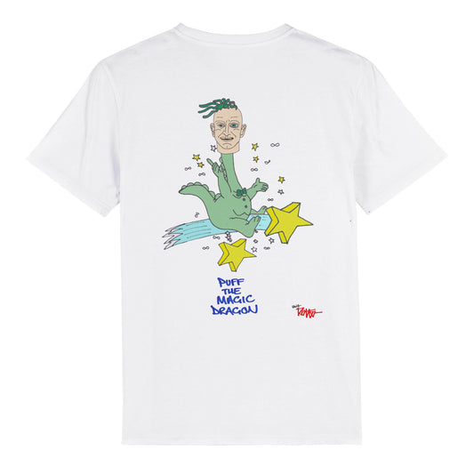 BESOS - PUFF THE MAGIC DRAGON - オーガニック ユニセックス クルーネック Tシャツ