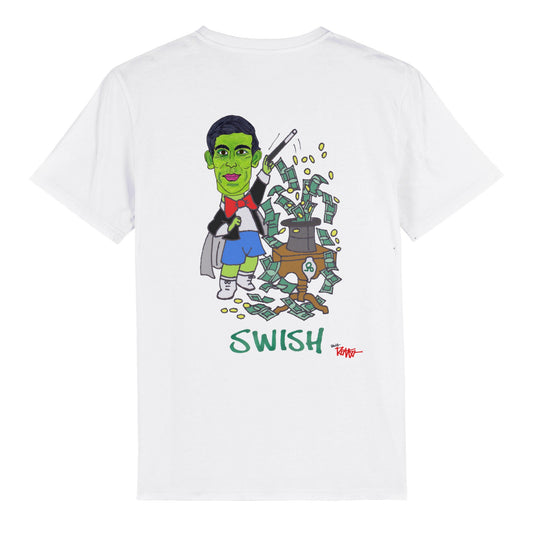 RISHI RICH-SWISH-Organic ユニセックス クルーネック Tシャツ