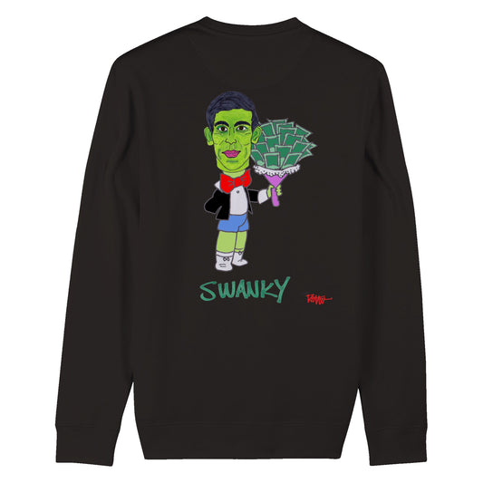 RISHI RICH - SWANKY. Organic Unisex Crewneck Sweatshirt