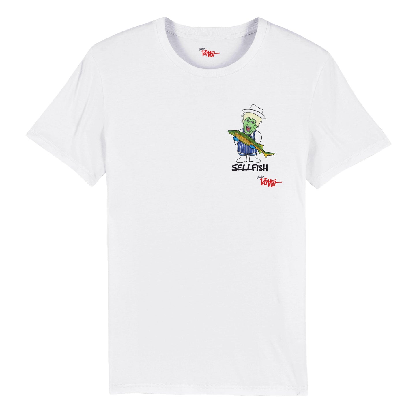 BOJEYMAN - SELLFISH - T-shirt bio unisexe à col rond