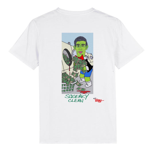 RISHI RICH-SQUEAKY CLEAN-オーガニック ユニセックス クルーネック Tシャツ