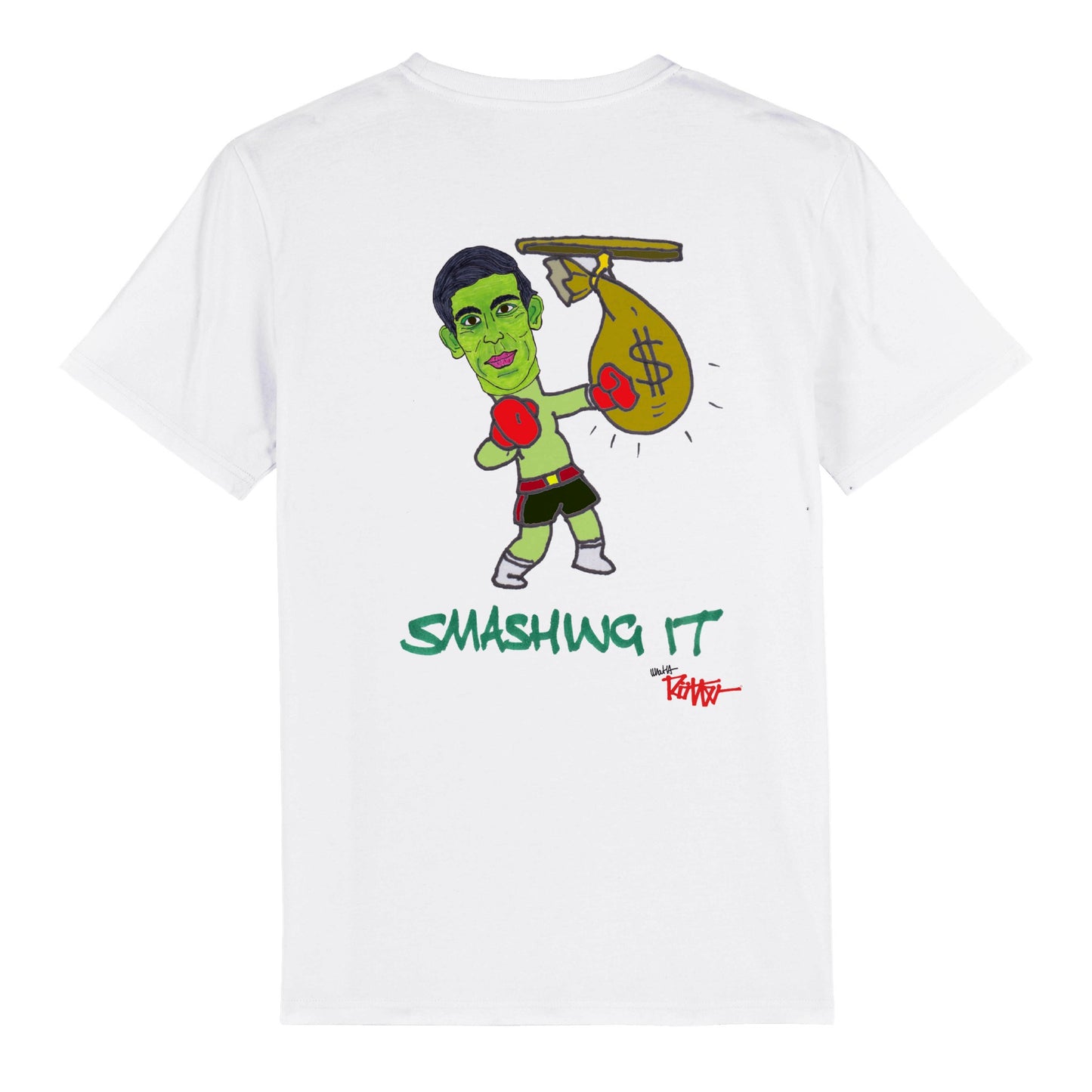 RISHI RICH-SMASHING IT-Organic Unisex Crewneck T-shirt