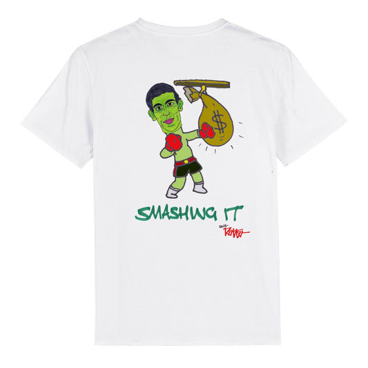 RISHI RICH-SMASHING IT-Organic ユニセックス クルーネック Tシャツ