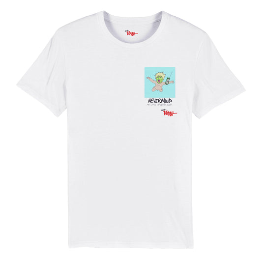 BOJEYMAN-NEVERMIND-T-shirt ras du cou unisexe bio