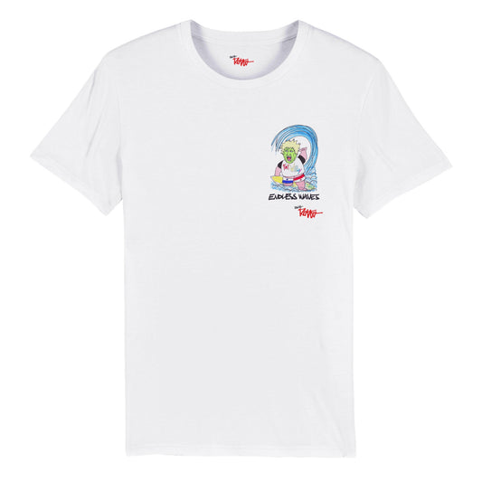 BOJEYMAN-ENDLESS WAVES-T-shirt ras du cou unisexe bio