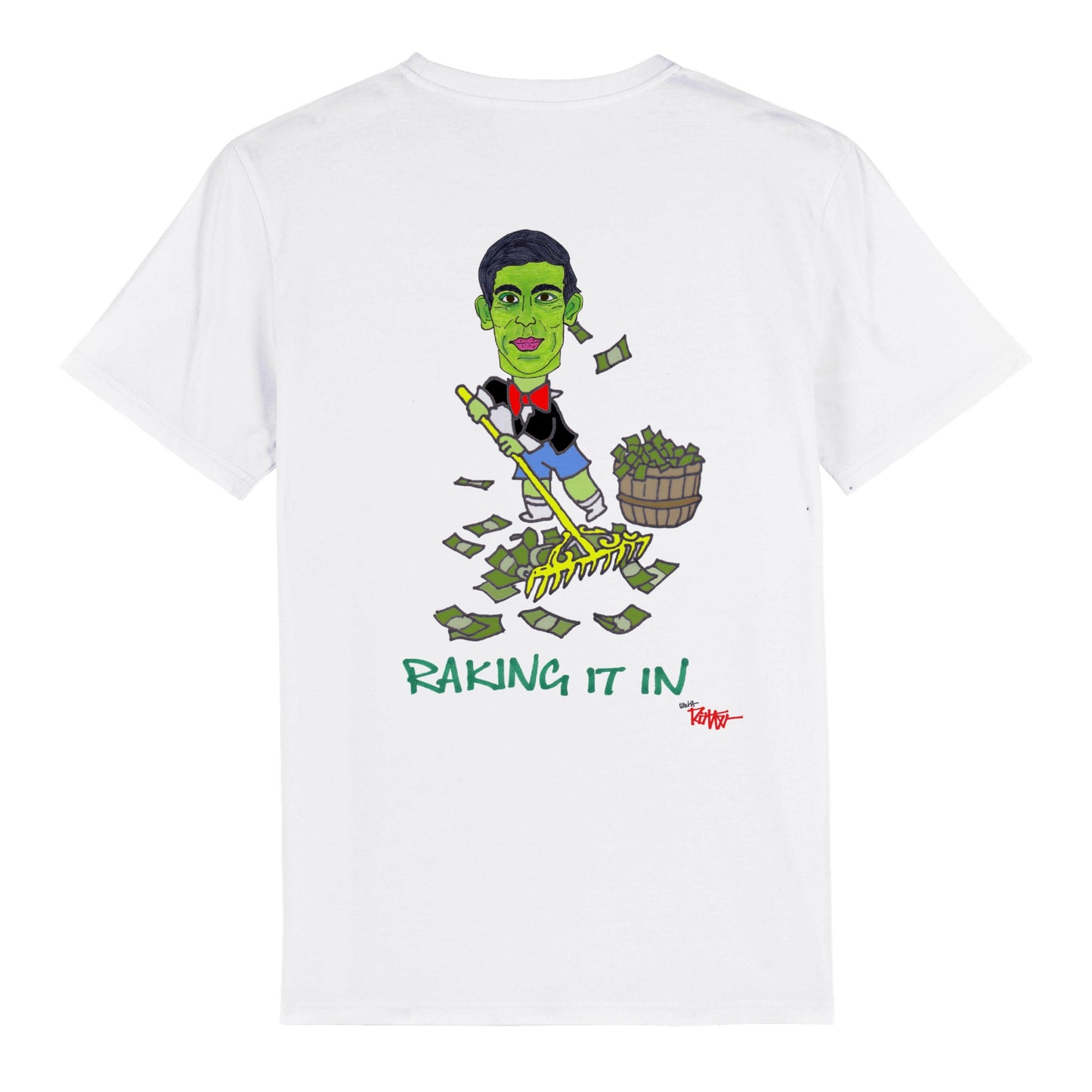 RISHI RICH-RAKING IT IN-Organic Unisex Crewneck T-shirt