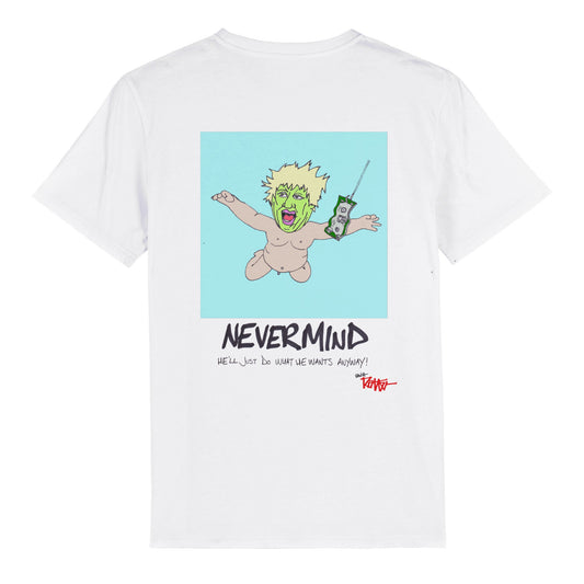 BOJEYMAN-NEVERMIND-T-shirt ras du cou unisexe bio