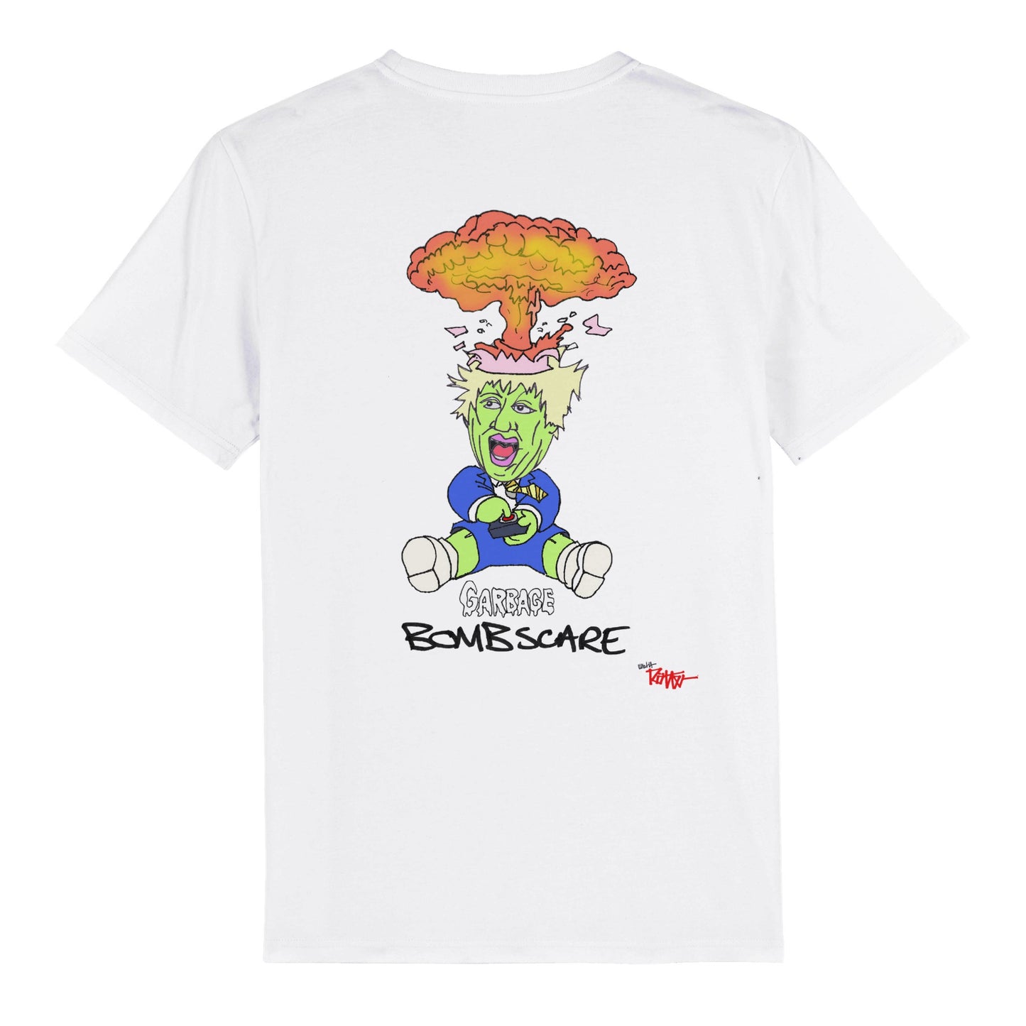 BOJEYMAN - BOMBSCARE - T-shirt bio unisexe à col rond