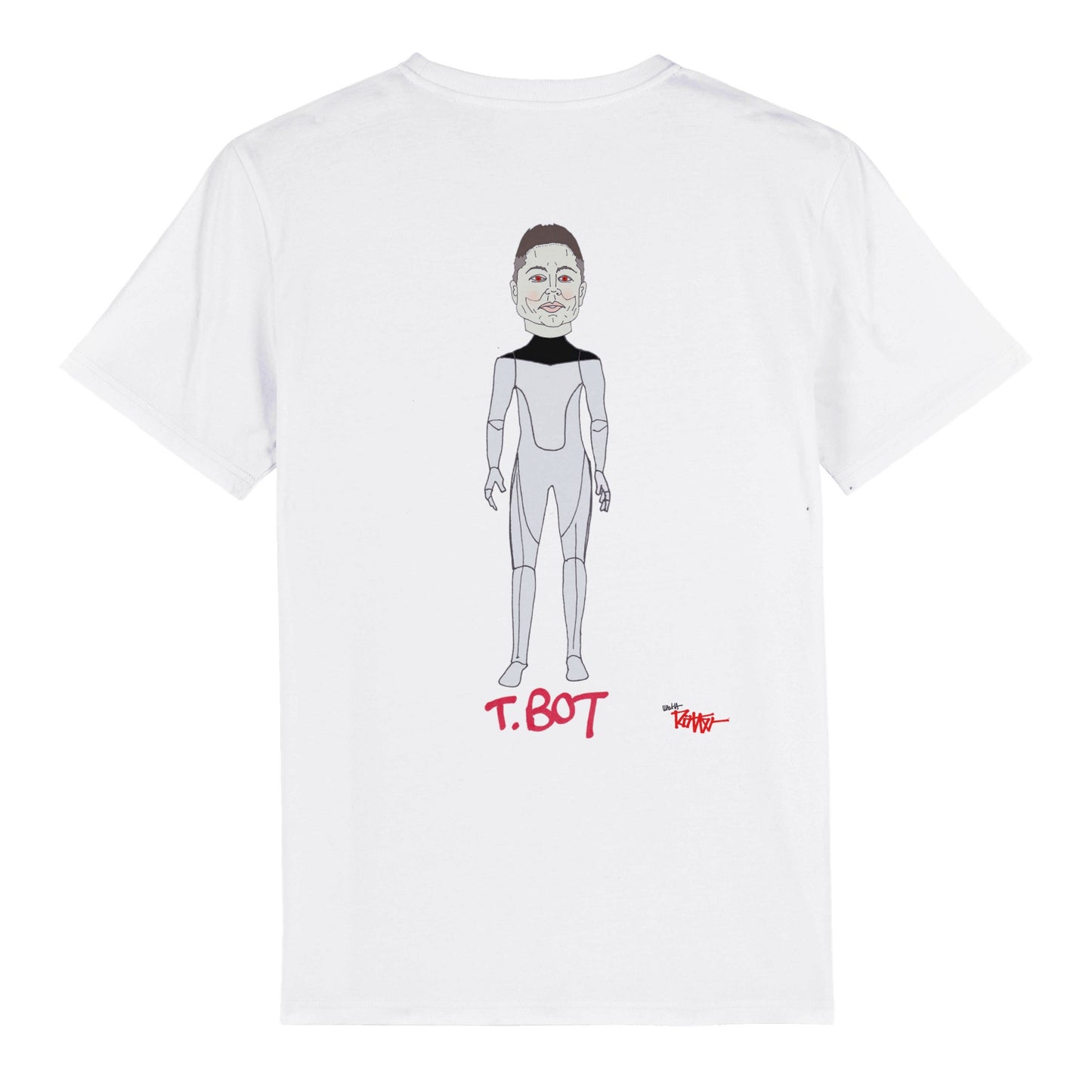 ELONFT - T.bot - T-shirt bio unisexe à col rond